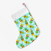 Petite Chaussette De Noël Ananas de Noël Tropical (Dos (Accrochage))
