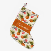 Petite Chaussette De Noël Ananas et ketmie (Devant (Accrochage))