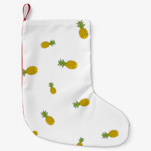 Petite Chaussette De Noël Ananas mignon motif sans couture arrière - plan. V
