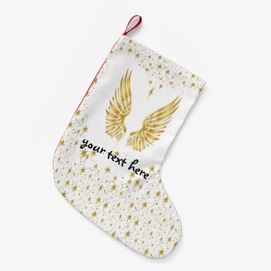 Petite Chaussette De Noël Ange Ailes Noël Stocking (Devant (Accrochage))