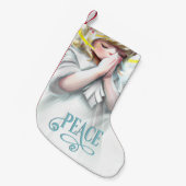 Petite Chaussette De Noël Ange paisible avec vacances Halo (Devant (Accrochage))