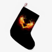 Petite Chaussette De Noël Angel Fire Heart with Wings (Devant (Accrochage))