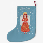 Petite Chaussette De Noël Angel personnalisé (Dos)