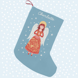 Petite Chaussette De Noël Angel personnalisé