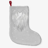 Petite Chaussette De Noël ANGEL WINGS 'Believe' Heart Starry Sparkle (Devant)