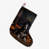 Petite Chaussette De Noël Anglais Cocker Espagnol Citrouille Halloween effra (Devant (Accrochage))