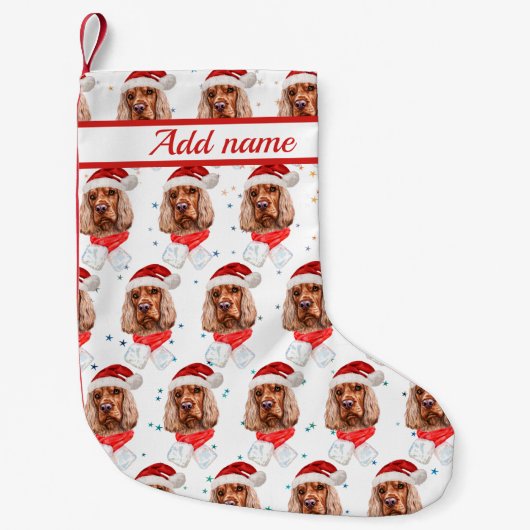 Petite Chaussette De Noël Anglais Cocker Spaniel Chien race Noël (Devant)