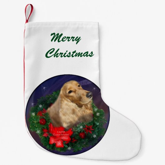Petite Chaussette De Noël Anglais Cocker Spaniel Christmas (Devant)