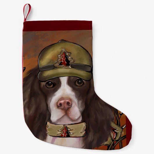 Petite Chaussette De Noël Anglais Springer Spaniel (Devant)