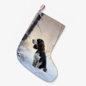 Petite Chaussette De Noël Anglais Springer Spaniel Laissez-le neiger Noël (Devant (Accrochage))