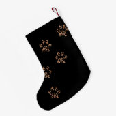 Petite Chaussette De Noël Animal familier fait sur commande de photo (Dos (Accrochage))