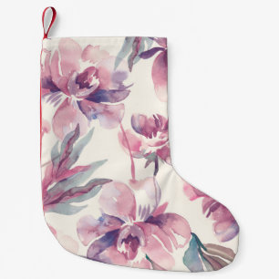 Petite Chaussette De Noël Aquarelle de pivoines : arrière - plan floral tran
