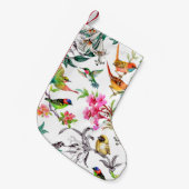 Petite Chaussette De Noël Aquarelle dessinée main sans couture motif avec tr (Devant (Accrochage))