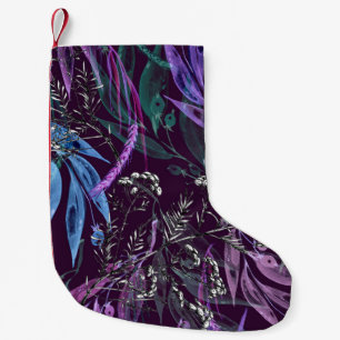 Petite Chaussette De Noël Aquarelle motif sans couture. Branche avec la baie