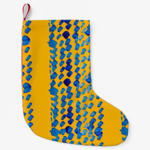 Petite Chaussette De Noël Aquarelle motif transparent avec taches abstraites