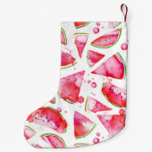 Petite Chaussette De Noël Aquarelle pastèque 1 (Dos)