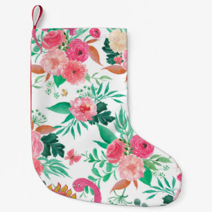 Petite Chaussette De Noël Aquarelle peinture sans couture motif avec din mig