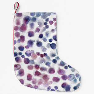 Petite Chaussette De Noël Aquarelle Pointe Polka : Géométrique Sans Couleur.
