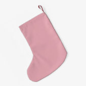 Petite Chaussette De Noël Aquarelle rose noutcracker ajouter nom (Dos (Accrochage))