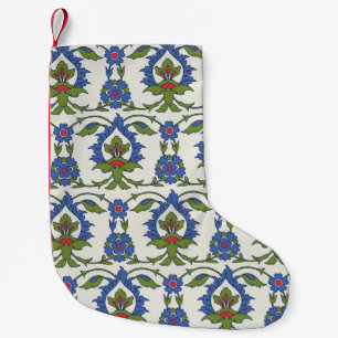 Petite Chaussette De Noël Arabe Traditionnel : Carrelage Iznik sans couture.