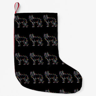 Petite Chaussette De Noël Arbre de loup Noël Xmas Animal familier amateur de