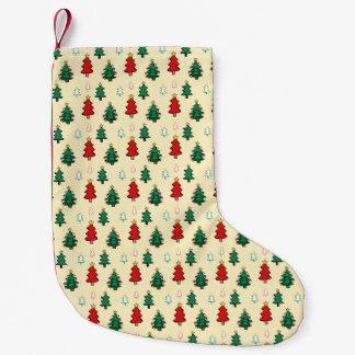 Petite Chaussette De Noël Arbre de Noël avec le dessus étoilé sans couture m