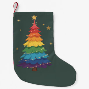 Petite Chaussette De Noël Arbre de Noël LGBTQ Fierté Arc-en-ciel Fêtes