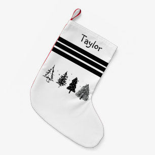 Petite Chaussette De Noël Arbre de Noël minimaliste élégant