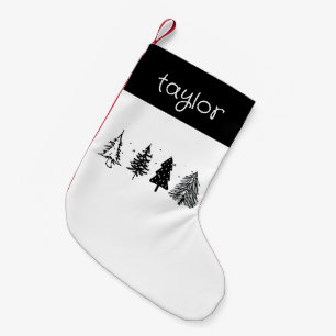 Petite Chaussette De Noël Arbre de Noël minimaliste élégant