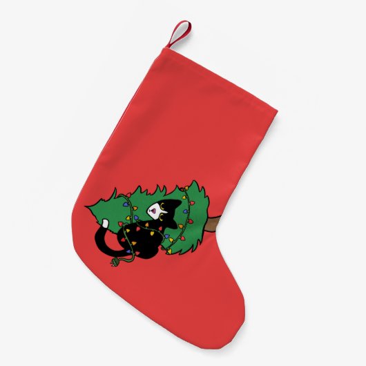 Petite Chaussette De Noël Arbre de Noël Tuxedo (Devant (Accrochage))