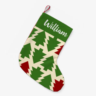 Petite Chaussette De Noël Arbre de Noël Vintage customisé Stocking