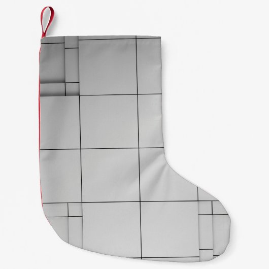 Petite Chaussette De Noël Architecture Abstraite contemporaine (Devant)