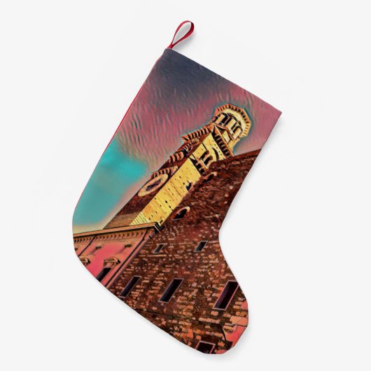 Petite Chaussette De Noël Architecture italienne (Devant (Accrochage))