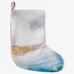 Petite Chaussette De Noël arrière - plan Abstrait de texture d'huile. Peindr