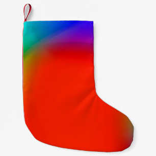 Petite Chaussette De Noël arrière - plan abstrait flou, patte vintage coloré