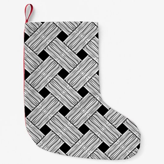 Petite Chaussette De Noël Arrière - plan avec patte transparente traditionne (Devant)