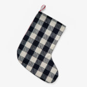 Petite Chaussette De Noël Arrière - plan de texture coton plaid. (Devant (Accrochage))