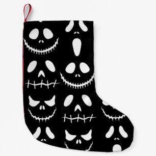 Petite Chaussette De Noël Arrière - plan d'Halloween. Motif sans couture av