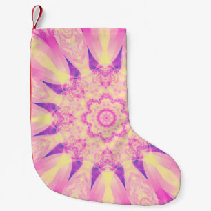 Petite Chaussette De Noël arrière - plan pastel kaléidoscope Abstrait. Belle