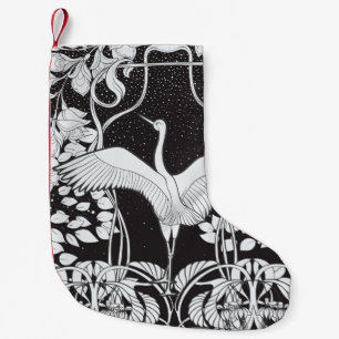 Petite Chaussette De Noël arrière - plan vintage avec fleurs décoratives et 