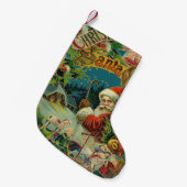Petite Chaussette De Noël Art antique du Père Noël (Devant (Accrochage))