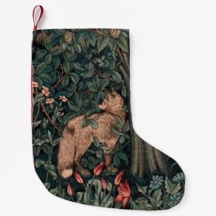 Petite Chaussette De Noël Art de faune de renard de verdure de William Morri