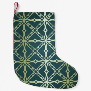 Petite Chaussette De Noël Art déco, luxe vintage géométrique