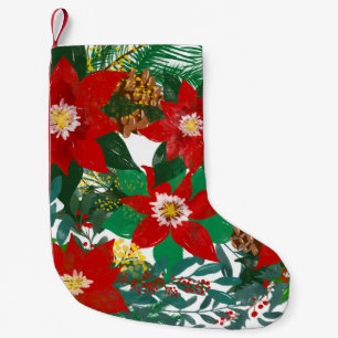Petite Chaussette De Noël Art floral de Noël