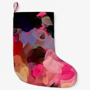 Petite Chaussette De Noël Art numérique motif abstrait. Dessin à main modern
