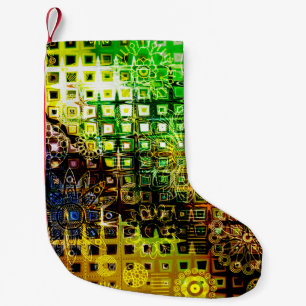 Petite Chaussette De Noël art ornement floral grungrungraphic, grung