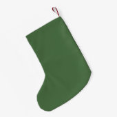 Petite Chaussette De Noël Artichoke vert (couleur solide) (Dos (Accrochage))