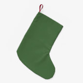 Petite Chaussette De Noël Artichoke vert (couleur solide) (Devant (Accrochage))