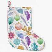 Petite Chaussette De Noël Artistic Pastel Whimsical Christmas Stocking (Devant)
