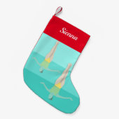 Petite Chaussette De Noël Artistic Swimming (Devant (Accrochage))